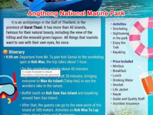 angthong national marine park with lunch by speed boat