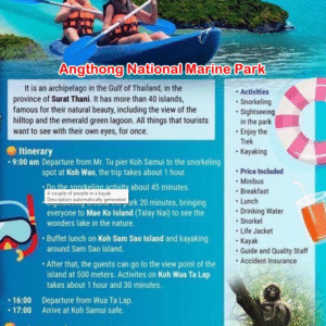 angthong national marine park with lunch by speed boat