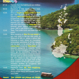 angthong national marine park with lunch by big boat (kayaking, snorkeling & sight seeing trip)