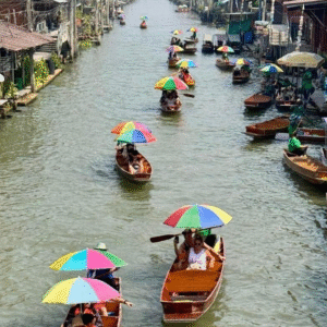 bangkok mae klong railway market + donsak saduak floating market with boat ride (sic transfer)