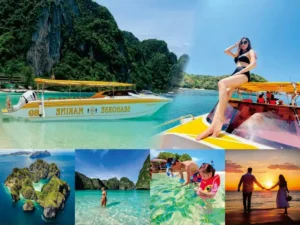phi phi island tour by speedboat with lunch (sic)
