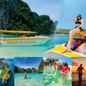 phi phi island tour by speedboat with lunch (sic)